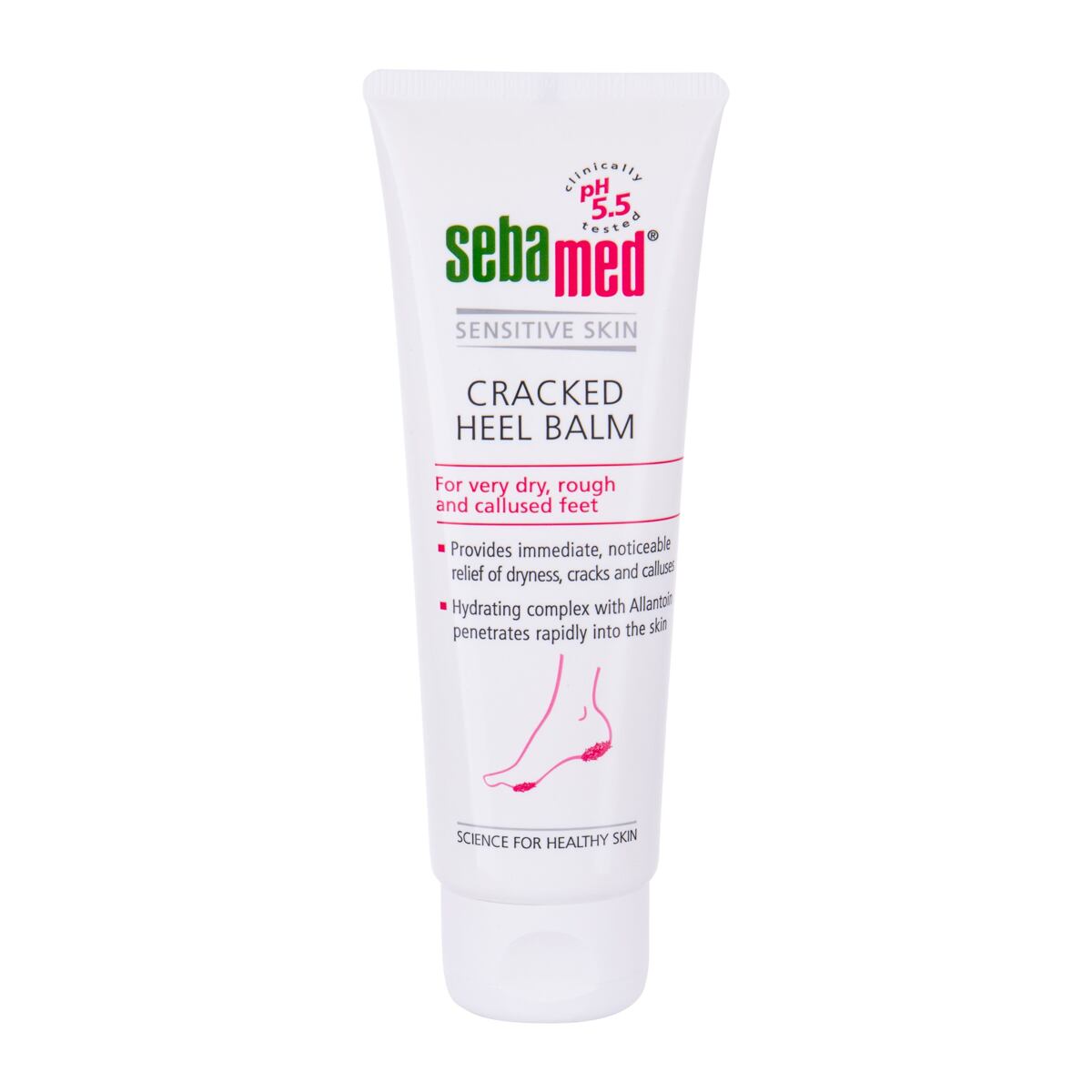 SebaMed Sensitive Skin Cracked Heel Balm hojivý krém na popraskané paty a mozoly 75 ml