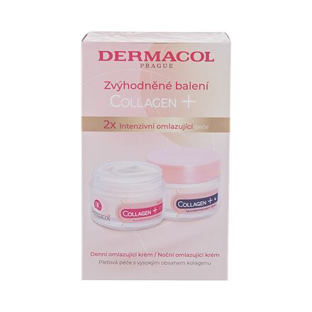 Dermacol Collagen+ SPF10 : denní pleťová péče Collagen+ Rejuvenating SPF10 50 ml + noční pleťová péče Collagen+ Rejuvenating 50 ml pro ženy