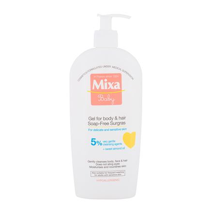 Mixa Baby dětský vyživující sprchový gel a šampon 400 ml pro děti