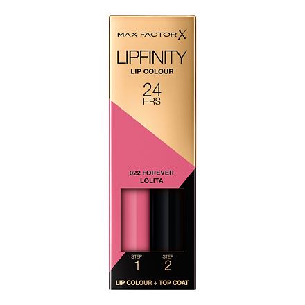 Max Factor Lipfinity 24HRS Lip Colour dlouhotrvající rtěnka s balzámem 4.2 g odstín 022 forever lolita