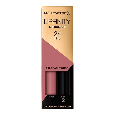 Max Factor Lipfinity 24HRS Lip Colour dlouhotrvající rtěnka s balzámem 4.2 g odstín 001 pearly nude