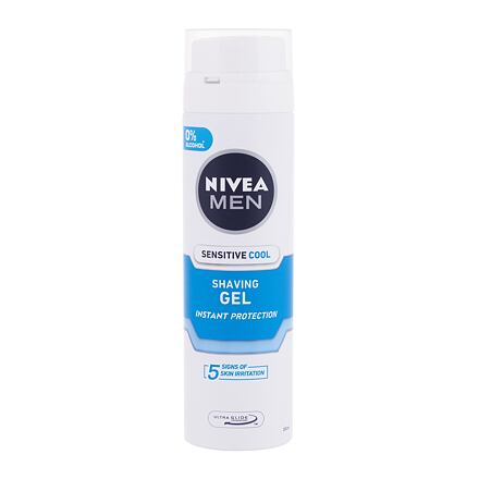 Nivea Men Sensitive Cooling gel na holení bez alkoholu 200 ml pro muže