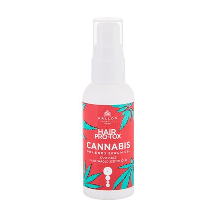 Kallos Cosmetics Hair Pro-Tox Cannabis Dry Ends Serum Oil konopné sérum na konečky vlasů 50 ml 50 ml pre ženy