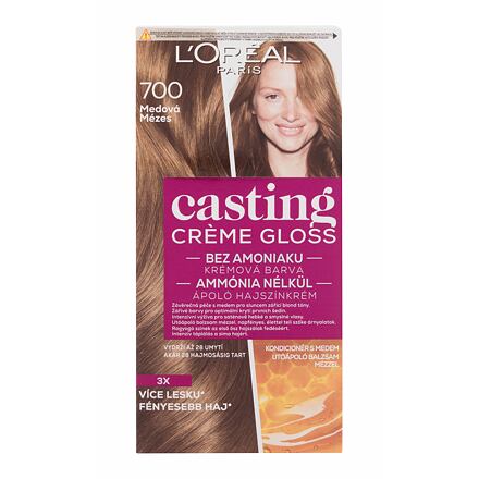 L'Oréal Paris Casting Creme Gloss barva na vlasy na barvené vlasy na všechny typy vlasů 48 ml odstín 700 Honey pro ženy