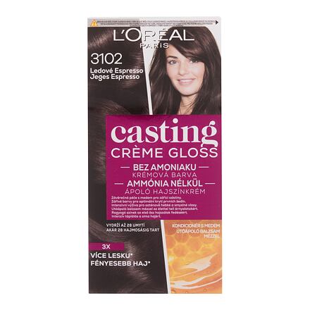 L'Oréal Paris Casting Creme Gloss barva na vlasy na barvené vlasy na všechny typy vlasů 48 ml odstín 3102 Iced Espresso pro ženy