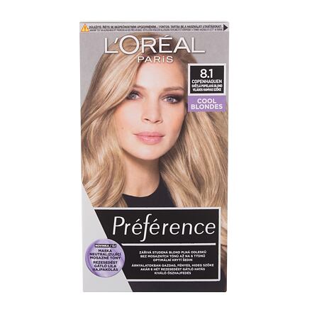 L'Oréal Paris Préférence permanentní barva na vlasy 60 ml odstín 8.1 Copenhaguen pro ženy