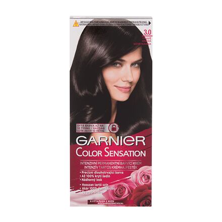 Garnier Color Sensation permanentní barva na vlasy 40 ml odstín 3,0 Prestige brown pro ženy