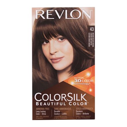 Revlon Colorsilk Beautiful Color barva na vlasy na barvené vlasy na všechny typy vlasů 59.1 ml odstín 43 Medium Golden Brown pro ženy