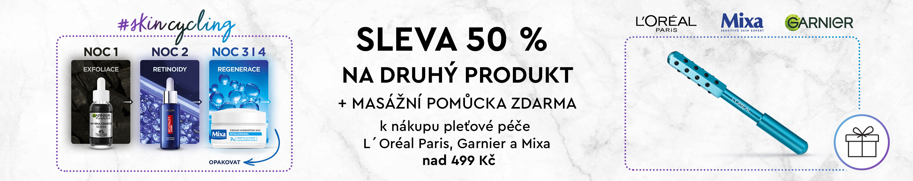 LCPD_MIX-brands_gift+discount_1+1-50%-plet-loreal-gar-mixa-valecek-499kc-30.5.-26.6.bez-budgetu
