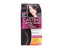 Barva na vlasy L'Oréal Paris Casting Creme Gloss 48 ml 323 Darkest Chocolate poškozená krabička