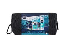 Voda po holení Nivea Men Fresh Kick Care Kit 100 ml poškozený obal Kazeta