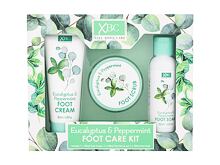 Krém na nohy Xpel Eucalyptus & Peppermint Foot Care Kit 100 ml Kazeta