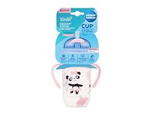 Hrneček Canpol babies Exotic Animals Non-Spill Expert Cup With Weighted Straw Pink 270 ml