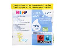 Čisticí ubrousky Hipp Babysanft Ultra Sensitive Wet Wipes 4x52 ks