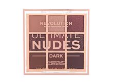 Oční stín Makeup Revolution London Ultimate Nudes 8,1 g Dark