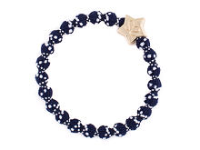 Gumička na vlasy By Eloise London Gold Star White on Navy 1 ks White on Navy
