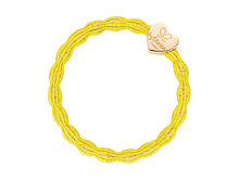 Gumička na vlasy By Eloise London Metallic Gold Heart 1 ks Toffee