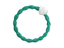 Gumička na vlasy By Eloise London Metallic Silver Heart 1 ks Lilac