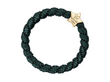 Gumička na vlasy By Eloise London Woven Gold Star 1 ks Bottle Green