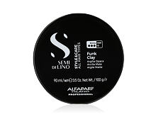 Pro definici a tvar vlasů ALFAPARF MILANO Semi Di Lino Style & Care Funk Clay 90 ml