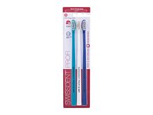 Klasický zubní kartáček Swissdent Profi Whitening Trio Soft 3 ks Dark Blue, Turquoise, White