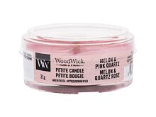 Vonná svíčka WoodWick Melon & Pink Quartz 31 g