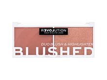Konturovací paletka Revolution Relove Colour Play Blushed Duo Blush & Highlighter 5,8 g Baby