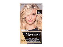 Barva na vlasy L'Oréal Paris Préférence 60 ml 9,1 Oslo poškozená krabička