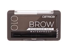 Set a paletka na obočí Catrice Brow Powder Set Waterproof 4 g 020 Ash Brown