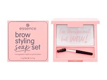 Gel a pomáda na obočí Essence Brow Styling Soap Set 3,4 g Transparent
