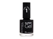 Lak na nehty Rimmel London Super Gel STEP1 12 ml 070  Black Obsession