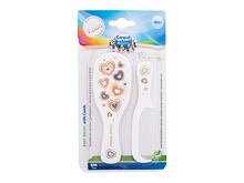 Hřeben na vlasy Canpol babies Newborn Baby Baby Brush With Comb Hearts 1 ks