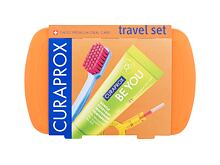 Klasický zubní kartáček Curaprox Travel Set Orange 1 ks