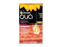 Barva na vlasy Garnier Olia 60 g 7,40 Intense Copper poškozená krabička