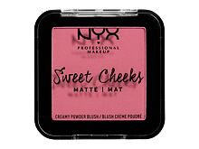 Tvářenka NYX Professional Makeup Sweet Cheeks Matte 5 g Citrine Rose