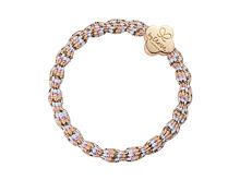 Gumička na vlasy By Eloise London Metallic Gold Quatrefoil Turmeric Yellow 1 ks Turmeric Yellow