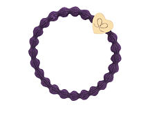 Gumička na vlasy By Eloise London Gold Heart 1 ks Purple