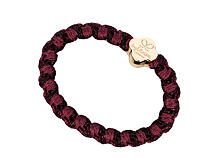 Gumička na vlasy By Eloise London Woven Gold Quatrefoil 1 ks Plum