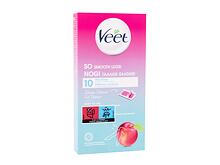 Depilační přípravek Veet So Smooth Legs! Wax Strips Nectarine 10 ks