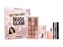 Oční stín Makeup Revolution London Get The Look Nude Glam 16,5 g Understated poškozená krabička Kazeta