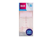 Kojenecká lahev LOVI Baby Shower Glass Bottle Pink 0m+ 150 ml