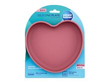 Nádobí Canpol babies Silicone Suction Plate Heart Pink 300 ml