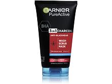 Pleťová maska Garnier Pure Active 3in1 Charcoal 150 ml