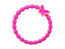 Gumička na vlasy By Eloise London Gold Butterfly 1 ks Rose Pink