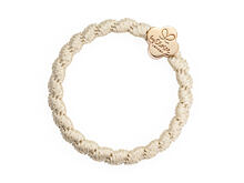 Gumička na vlasy By Eloise London Woven Gold Quatrefoil 1 ks Soft Pink