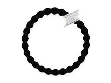 Gumička na vlasy By Eloise London Silver Bling Diamanté Bolt 1 ks Black