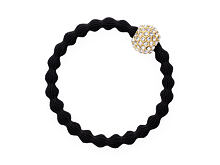 Gumička na vlasy By Eloise London Bling Charms Snow Ball 1 ks černá