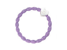 Gumička na vlasy By Eloise London Metallic Silver Heart 1 ks Lilac