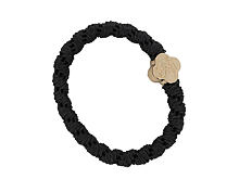 Gumička na vlasy By Eloise London Woven Gold Quatrefoil 1 ks Charcoal Grey