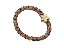 Gumička na vlasy By Eloise London Woven Gold Star 1 ks Suede